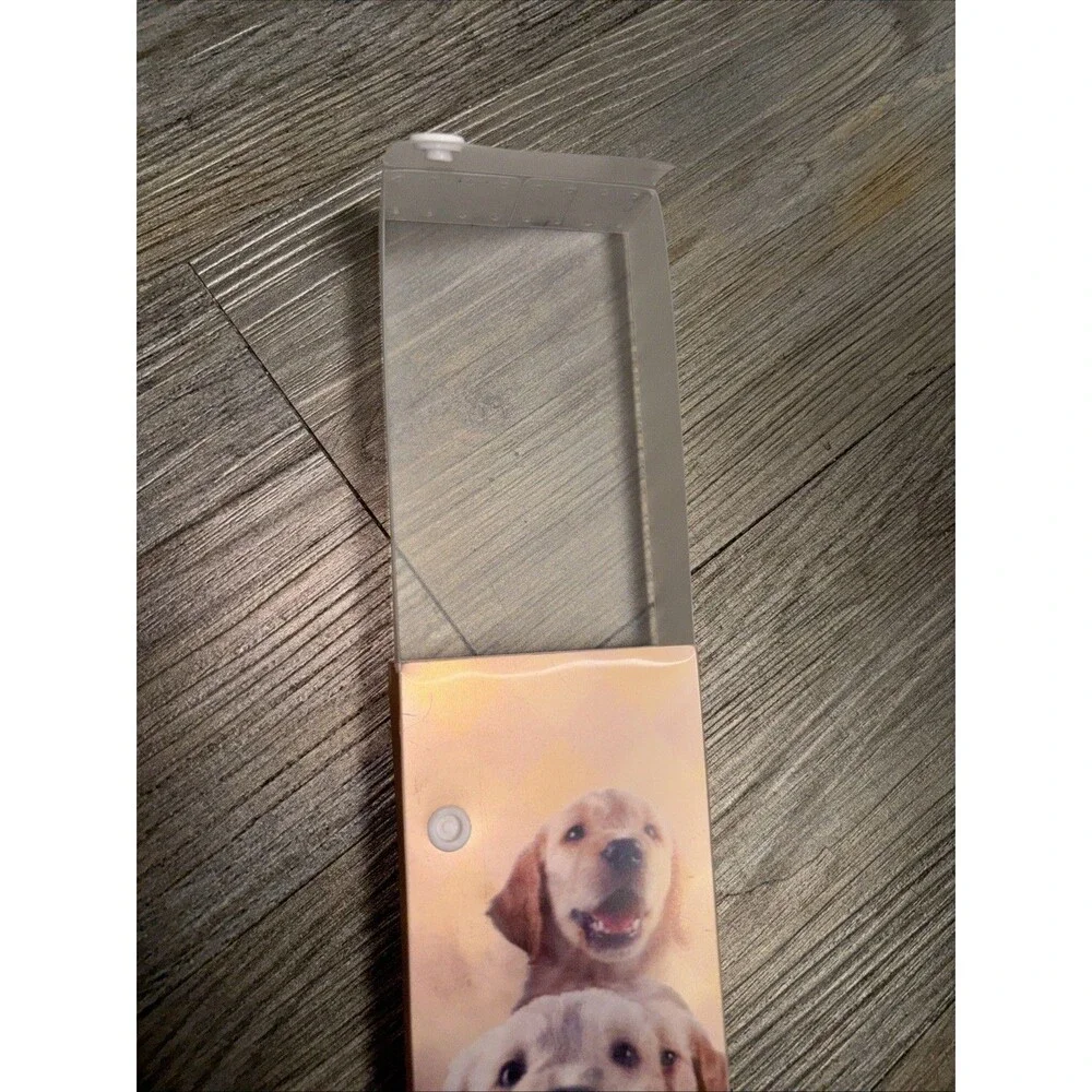 Inkology Lenticular Pencil Box Space Design Plastic Dog Puppy Snap Tray